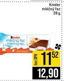 Kinder mléčný řez 28g
