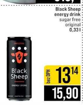 Black Sheep energy drink sugar free original 0,33l