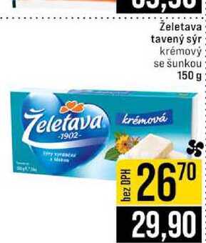 Želetava tavený sýr krémový se šunkou 150g
