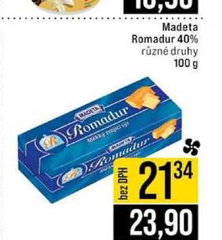 Madeta Romadur 40% různé druhy 100 g 