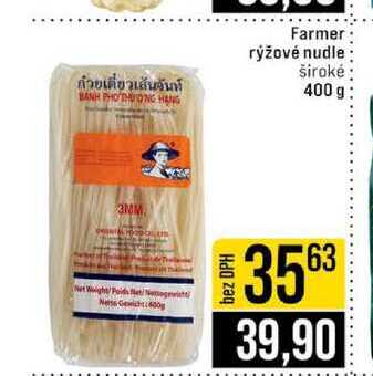 Farmer rýžové nudle široké 400 g