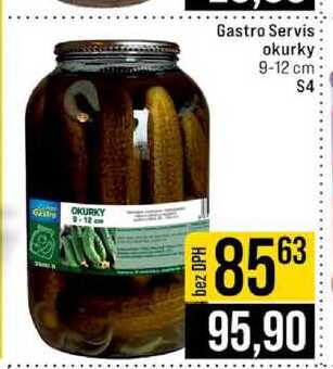Gastro Servis okurky 9-12 cm S4