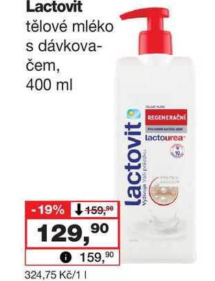 Lactovit tělové mléko s dávkovačem, 400 ml