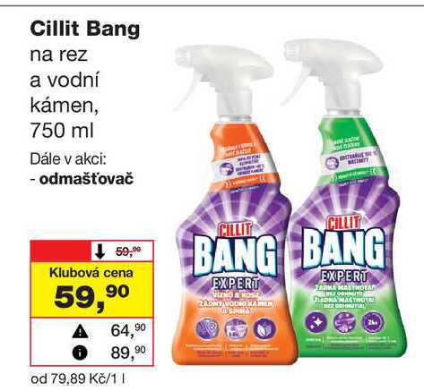 Cillit Bang na rez a vodní kámen, 750 ml 