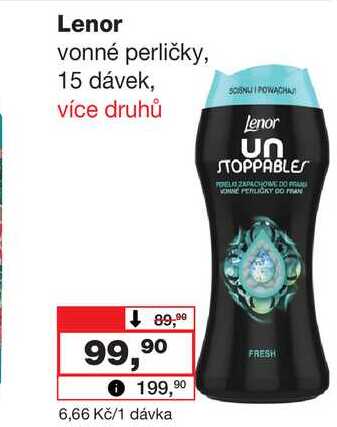 Lenor vonné perličky, 15 dávek