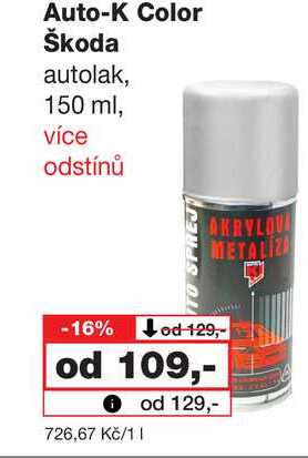 Auto-K Color Škoda autolak, 150 ml