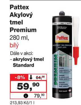 Pattex Akylový tmel Premium 280 ml