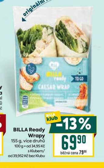 BILLA Ready Wrapy 155 g