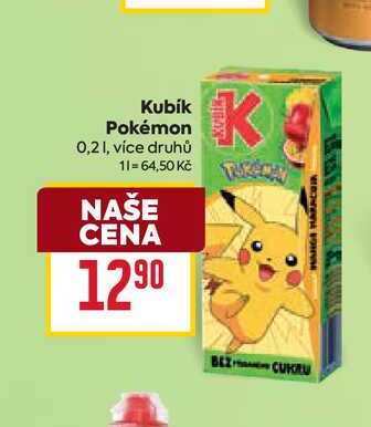 Kubík Pokémon 0,2l