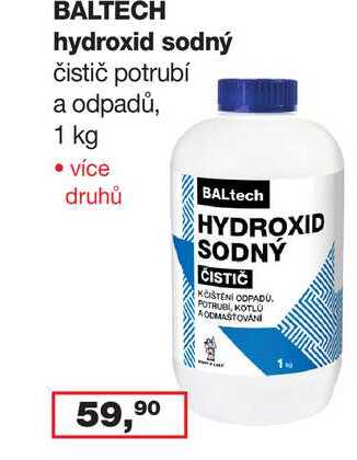 BALTECH hydroxid sodný 1 kg
