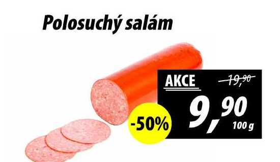 Polosuchý salám, 100 g 