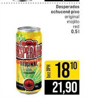 Desperados ochucené pivo original mojito red 0,5l