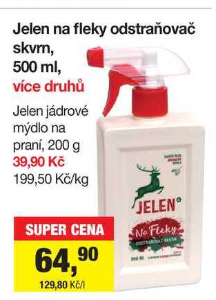 Jelen na fleky odstraňovač skvrn, 500 ml
