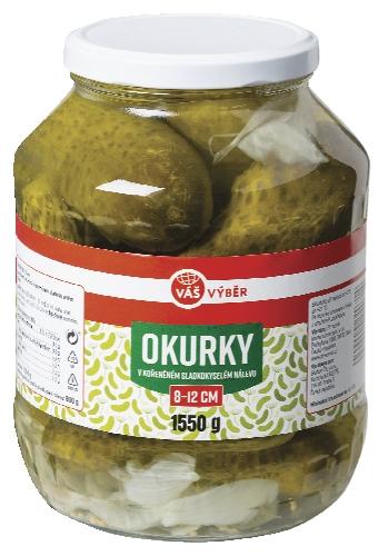VÁŠ VÝBĚR Okurky, 800 g