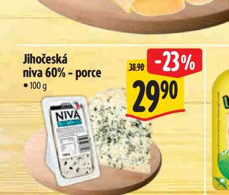 Jihočeská niva 60% - porce  100 g  