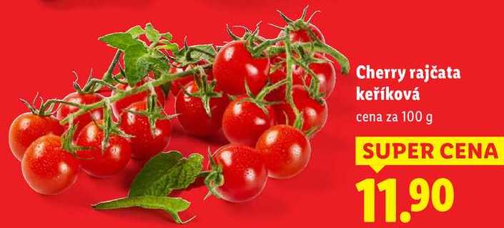 Cherry rajčata keříková, cena za 100 g 