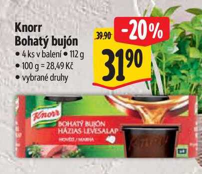 Knorr Bohatý bujón 4 ks 