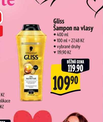  Gliss Šampon na vlasy 400 ml 