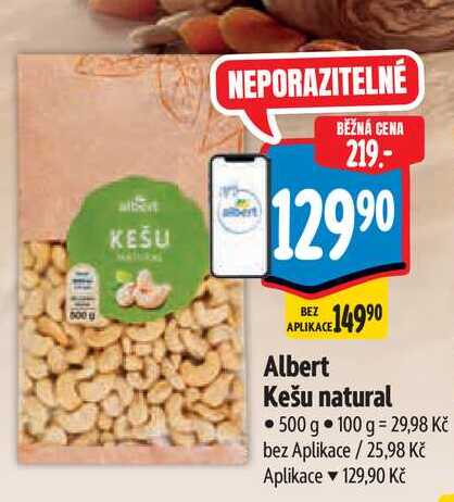   Albert Kešu natural 500 g  
