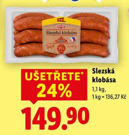 Slezská klobása, 1,1 kg