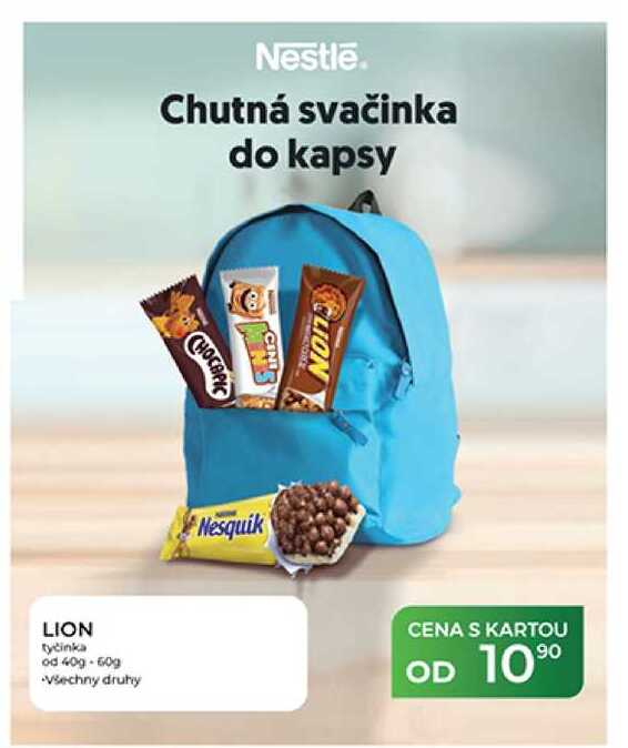 LION tyčinka od 40g-60g 