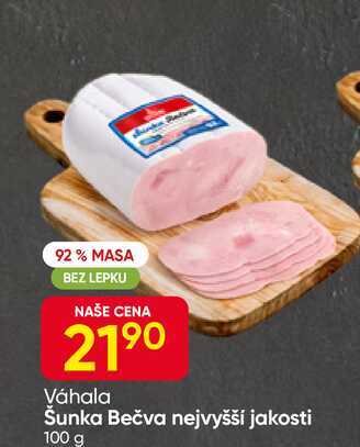 Váhala Šunka Bečva nejvyšší jakosti 100 g 