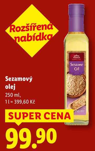 Sezamový olej, 250 ml