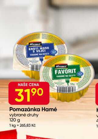 Hamé Pomazánka vybrané druhy 120 g 