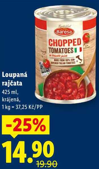 Loupaná rajčata, 425 ml