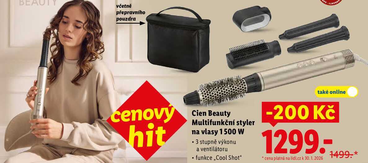 Cien Beauty Multifunkční styler na vlasy 1500 W 