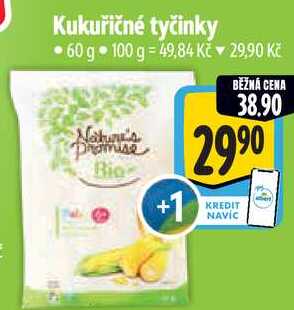 Kukuřičné tyčinky, 60 g 