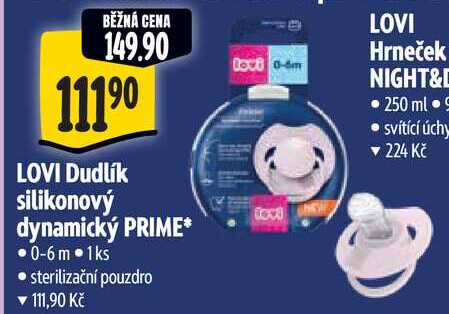 LOVI Dudlík silikonový dynamický PRIME