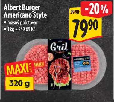 Albert Burger Americano Style, 320 g
