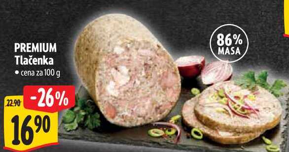 PREMIUM Tlačenka, cena za 100 g