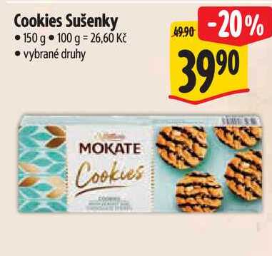 Cookies Sušenky, 150 g  v akci