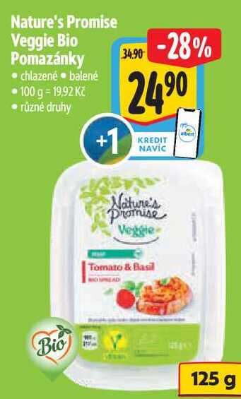 Nature's Promise Veggie Bio Pomazánk, 125 g