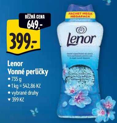 Lenor Vonné perličky, 735 g