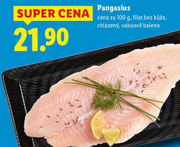 Pangasius, cena za 100 g