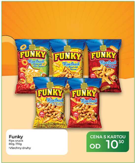Funky flips snack 80g. 170g 