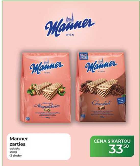 Manner zarties oplatky 200g 