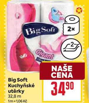 Big Soft Kuchyňské utěrky 32,8 m