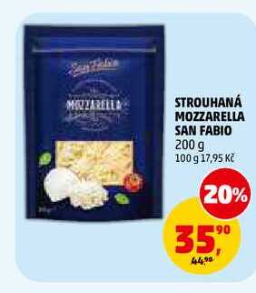 STROUHANÁ MOZZARELLA SAN FABIO, 200 g