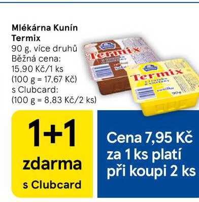 Mlékárna Kunín Termix, 90 g 
