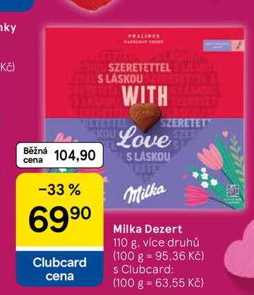 Milka Dezert, 110 g 