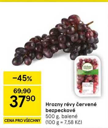 Hrozny révy červené bezpeckové, 500 g 