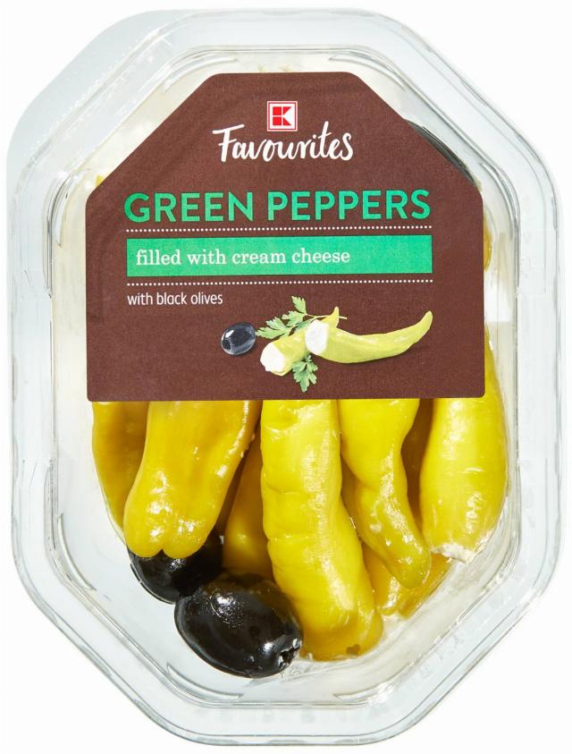 K-Favourites Zelené papriky plněné sýrem