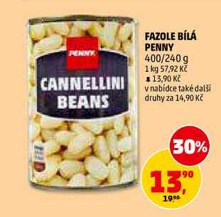 FAZOLE BÍLÁ PENNY, 400 g