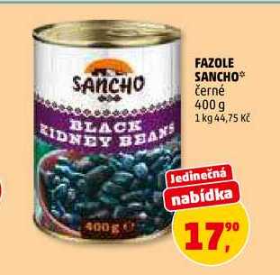 FAZOLE SANCHO černé, 400 g