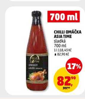 CHILLI OMÁČKA ASIA TIME sladká, 700 ml 