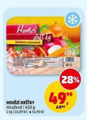 HOVĚZÍ DRŠŤKY, 450 g